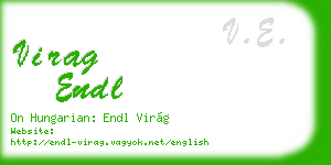 virag endl business card